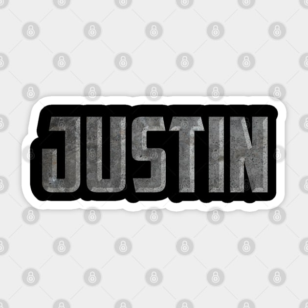 Justin Sticker by Snapdragon